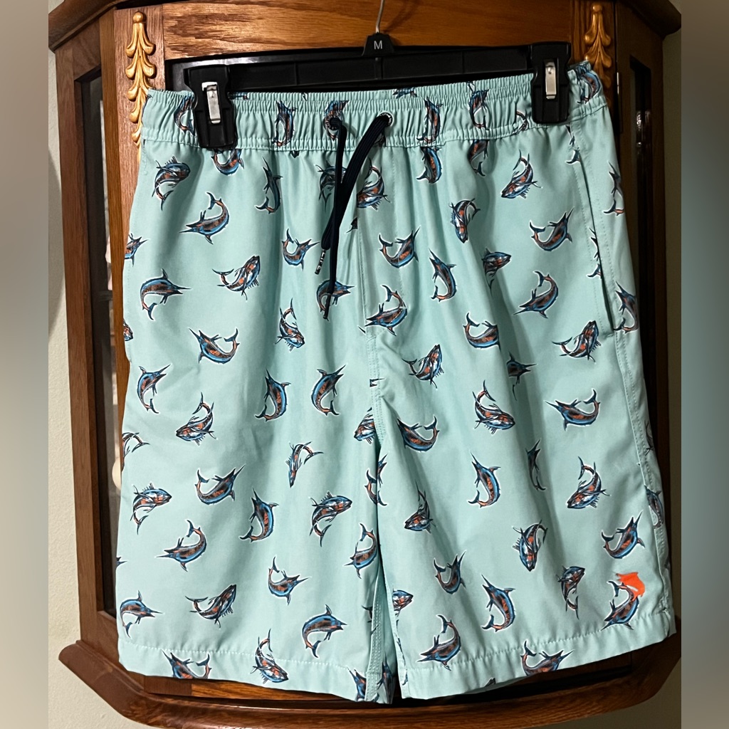 Boys Salt Life Fish Print Swim Trunk Shorts Size Xl Boys Salt Life Fish Print Swim Trunk Shorts Size Xl